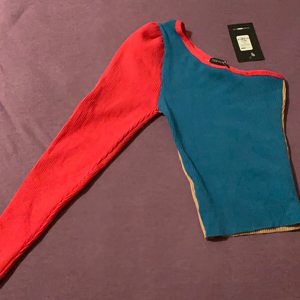 Asymmetrical Colorblock Fashionnova Top